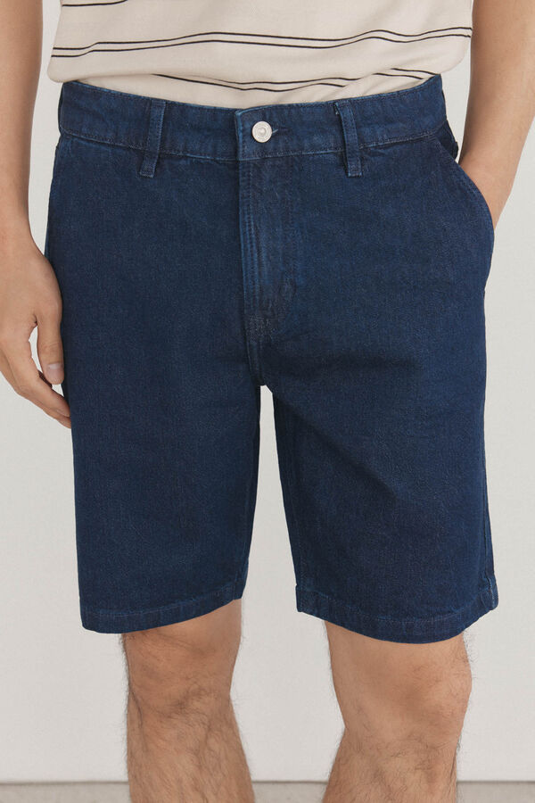 Pedro del Hierro Bermudas denim regular fit Azul