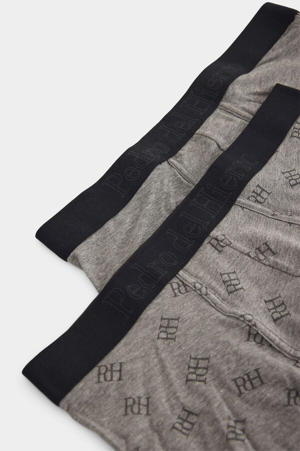 Pedro del Hierro Pack 2 boxer punto Gris
