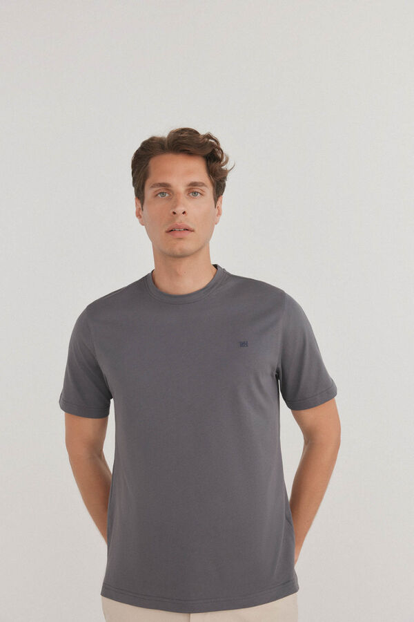 Pedro del Hierro Camiseta b&aacute;sica Gris