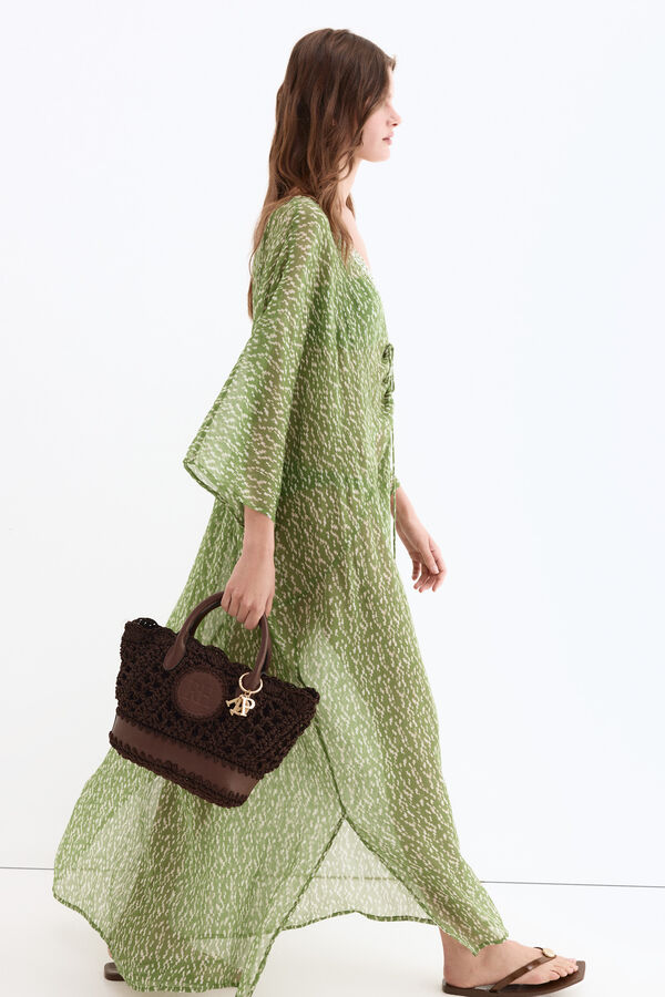 Pedro del Hierro Caft&aacute;n estampado Verde