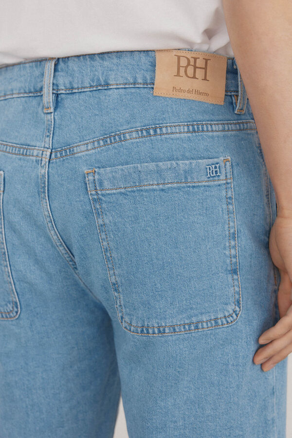Pedro del Hierro Bermudas denim regular fit Azul