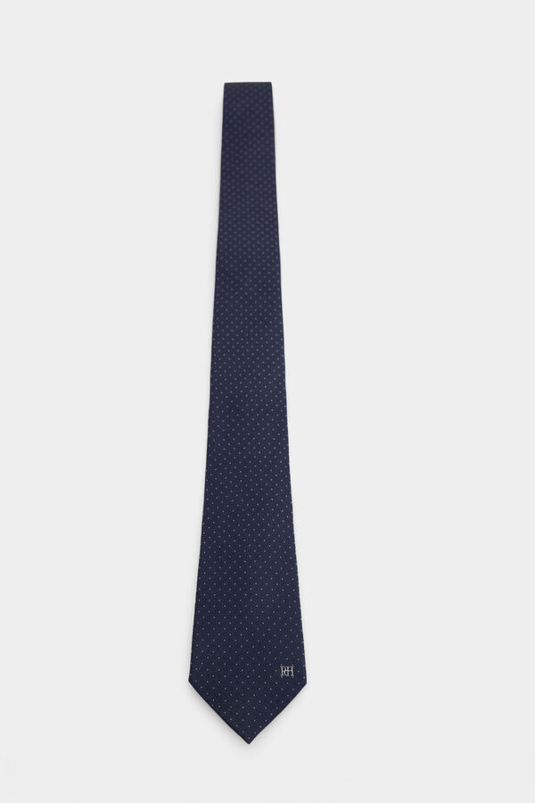 Pedro del Hierro Corbata seda natural Azul