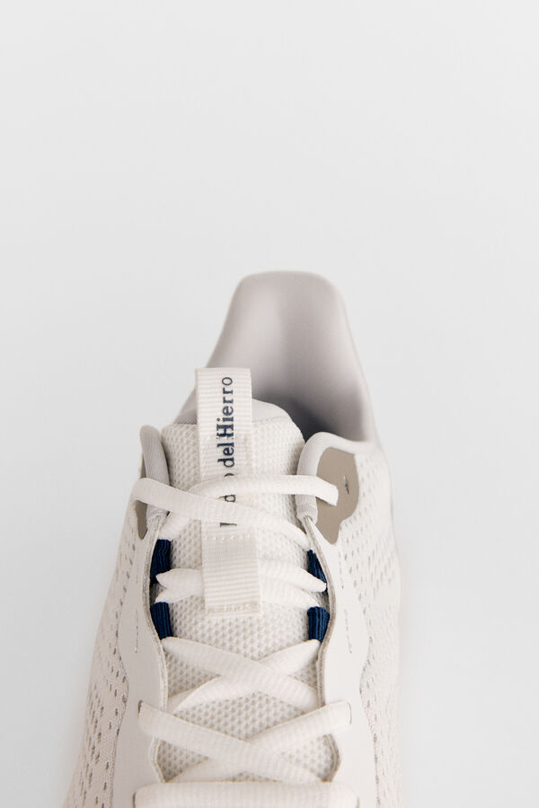 Pedro del Hierro Zapatilla textil cordones Blanco