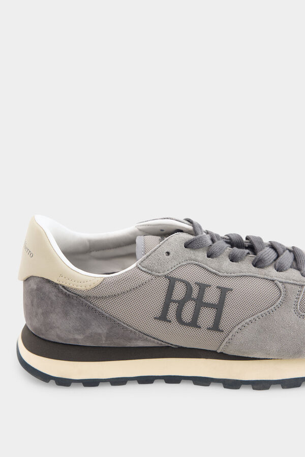Pedro del Hierro Zapatilla piel y textil Gris