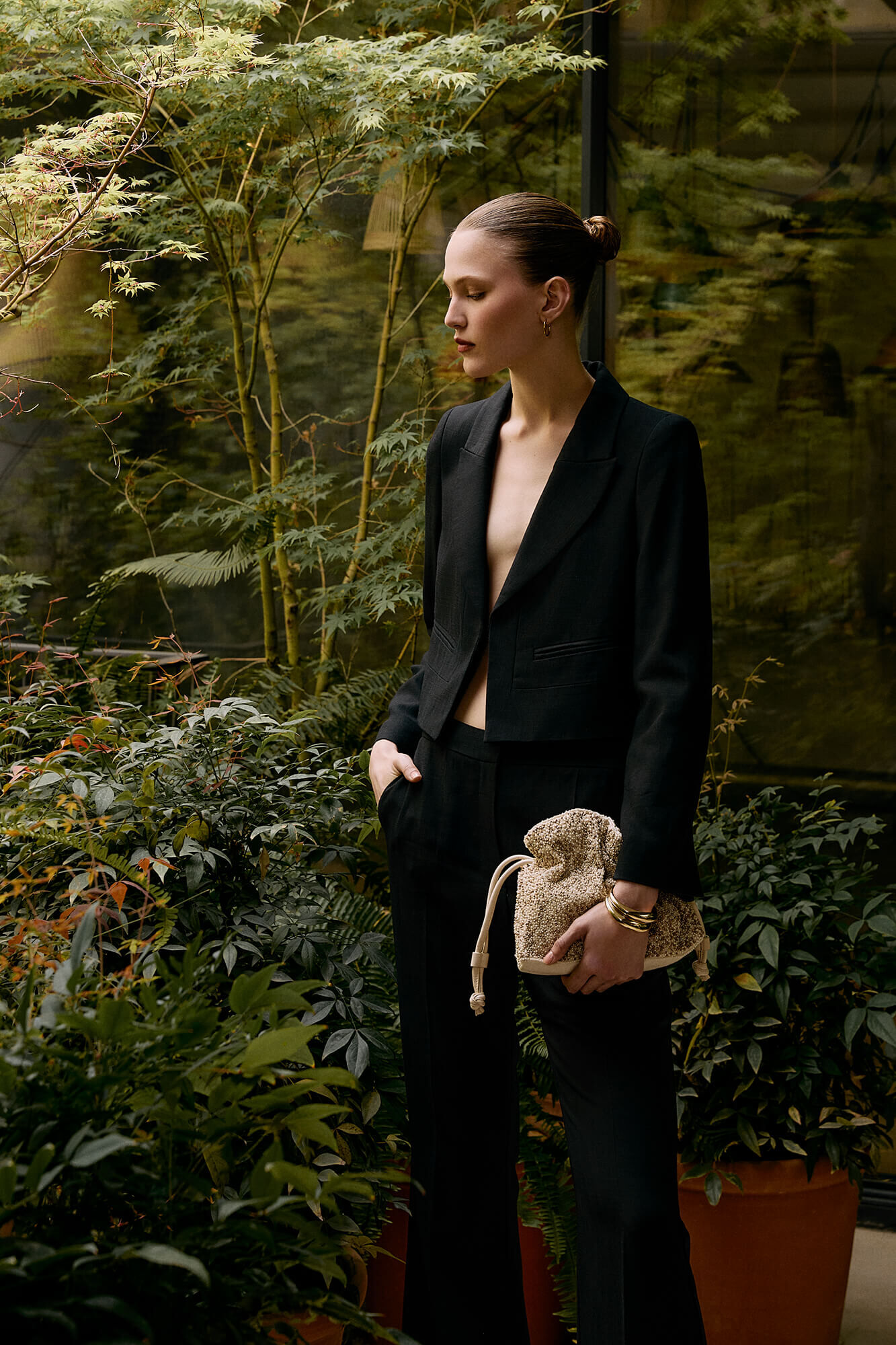 Pedro del Hierro Pantal&oacute;n flare negro