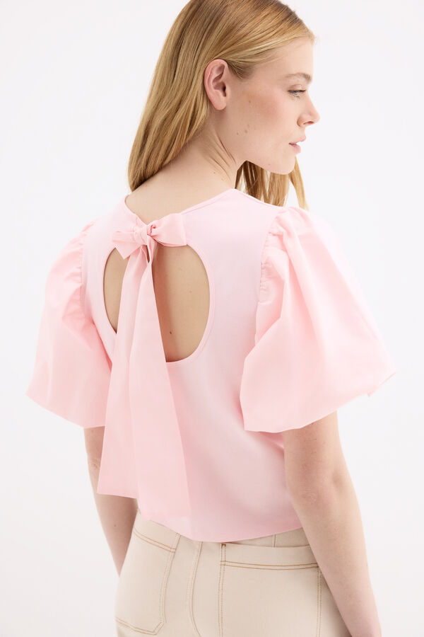 Pedro del Hierro Camiseta manga abullonada Rosa