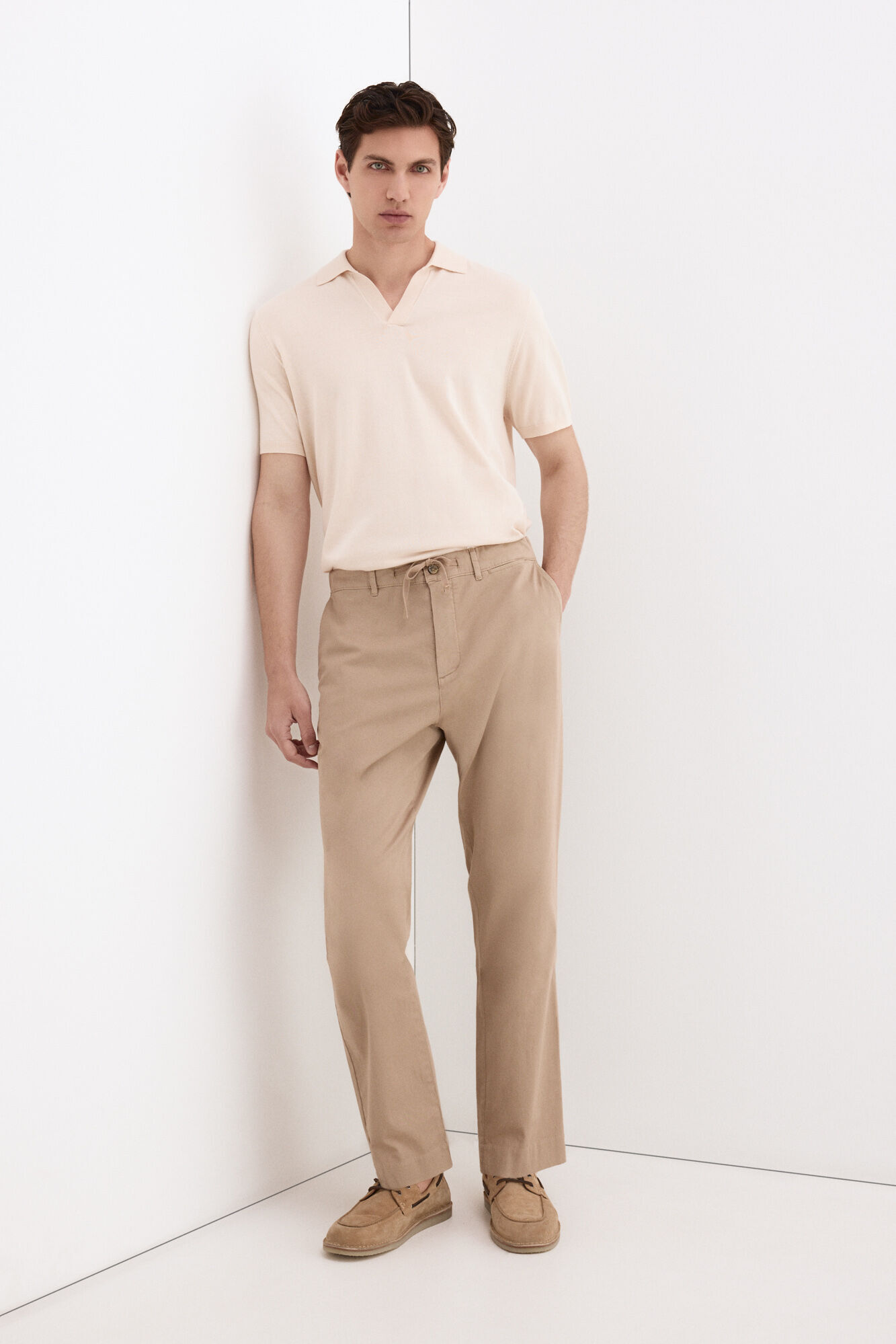 Pedro del Hierro Chino estructura con cordones regular fit