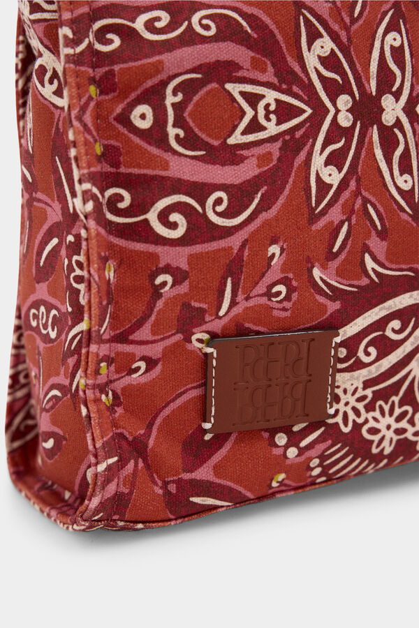 Pedro del Hierro Bolsa de hombro estampada Beige