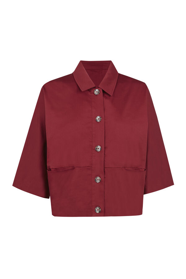 Pedro del Hierro Chamarra de popel&iacute;n Burdeos