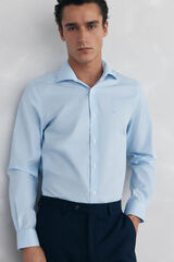 Pedro del Hierro Camisa de vestir a cuadros non iron + antimanchas Azul
