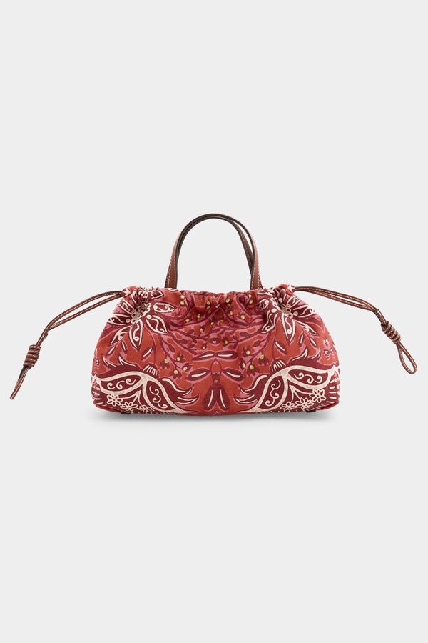 Pedro del Hierro Bolso bandolera estampado Beige