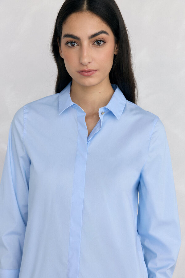 Pedro del Hierro Camisa b&aacute;sica de f&aacute;cil planchado Azul