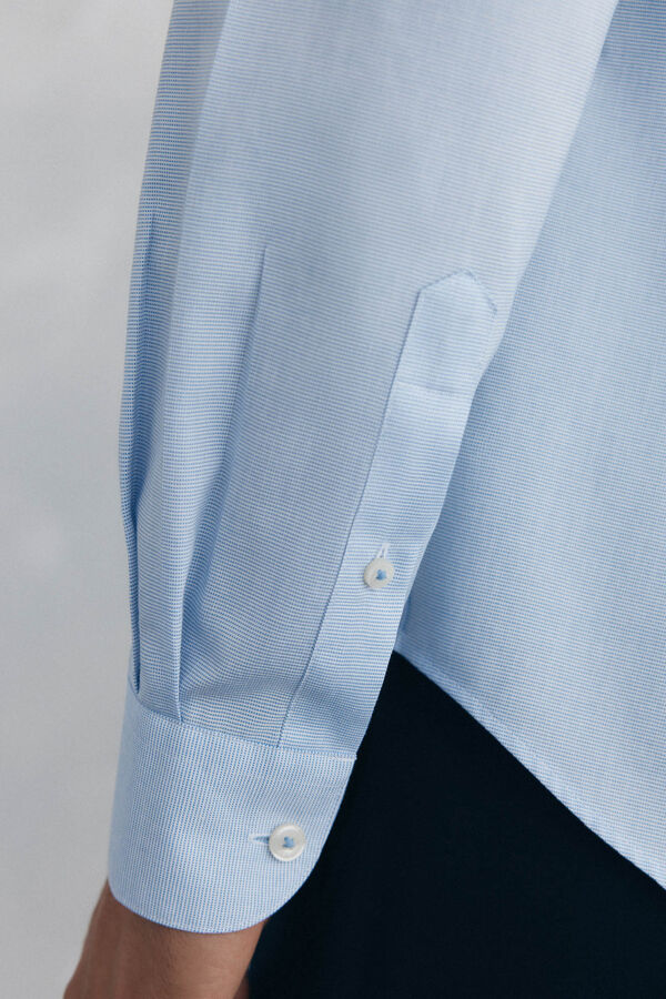 Pedro del Hierro Camisa de vestir con estructura non iron + antimanchas slim fit Azul