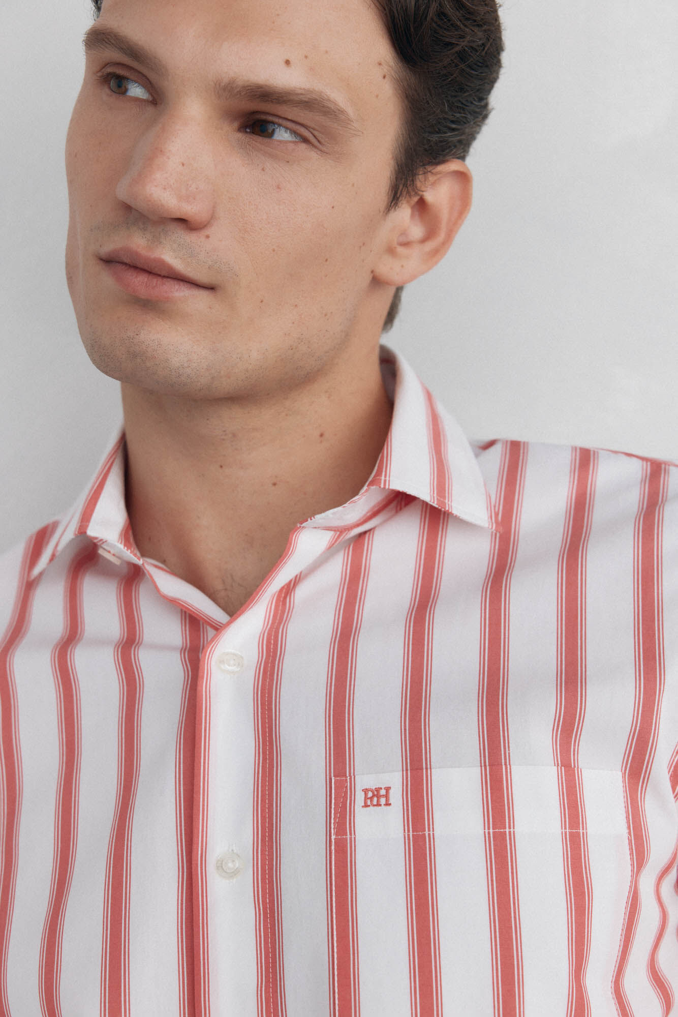 Pedro del Hierro Camisa rayas popel&iacute;n