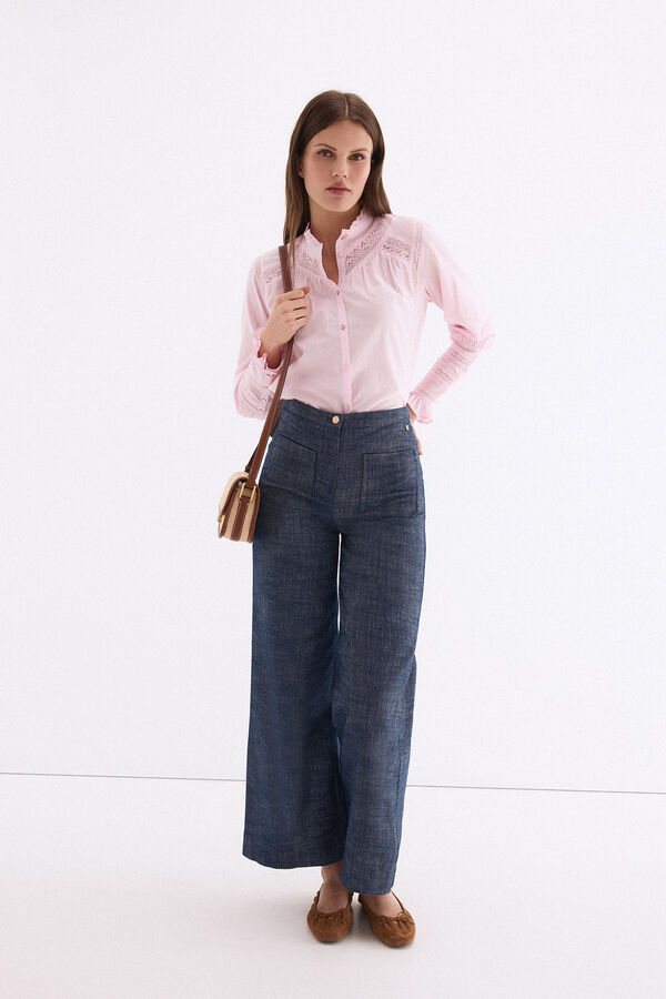 Pedro del Hierro Bandolera jacquard Beige