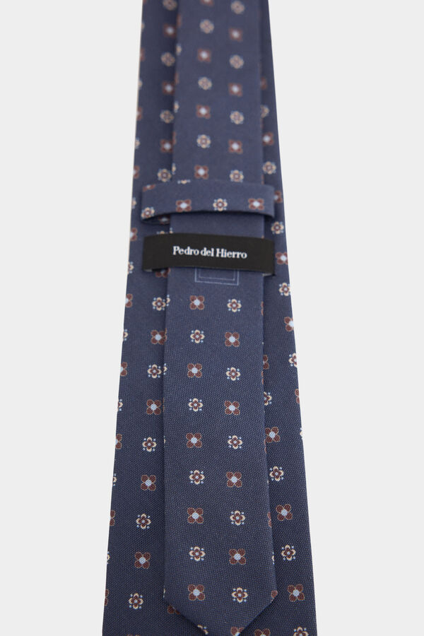 Pedro del Hierro Corbata seda natural Azul