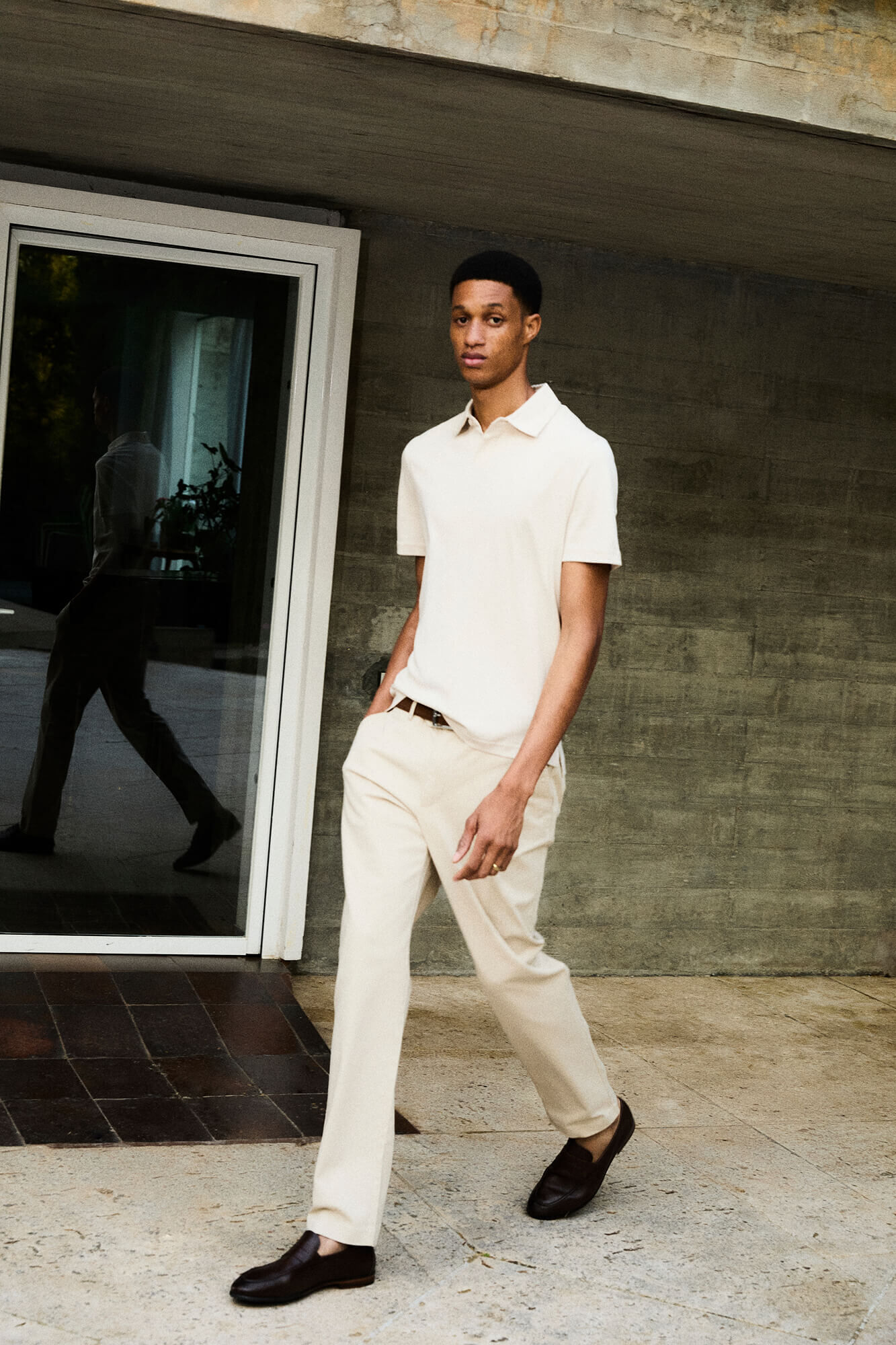 Pedro del Hierro Chino textura regular fit