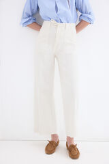 Pedro del Hierro Jeans wide flare Crudo