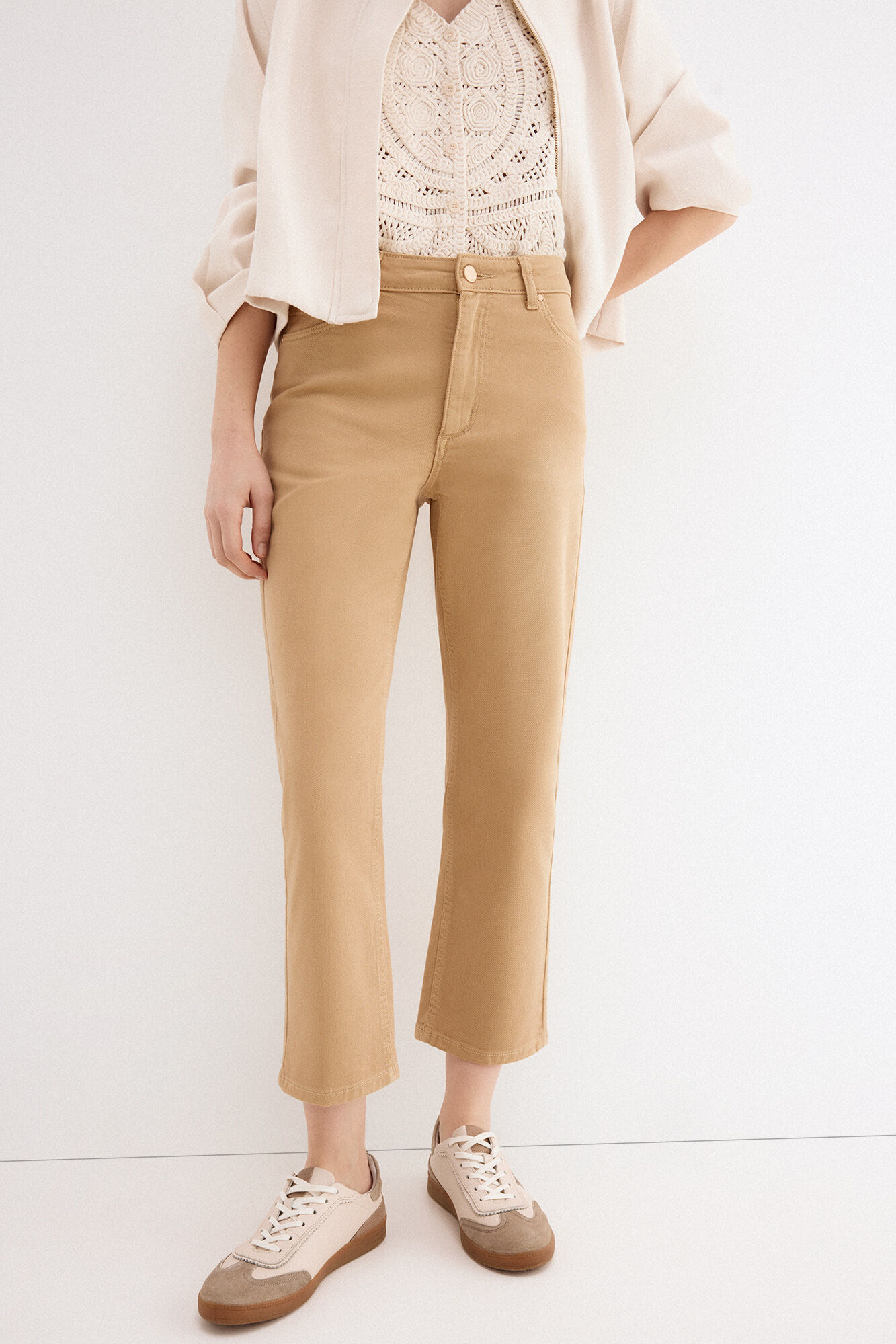 Pedro del Hierro Jeans capri rectos b&aacute;sicos