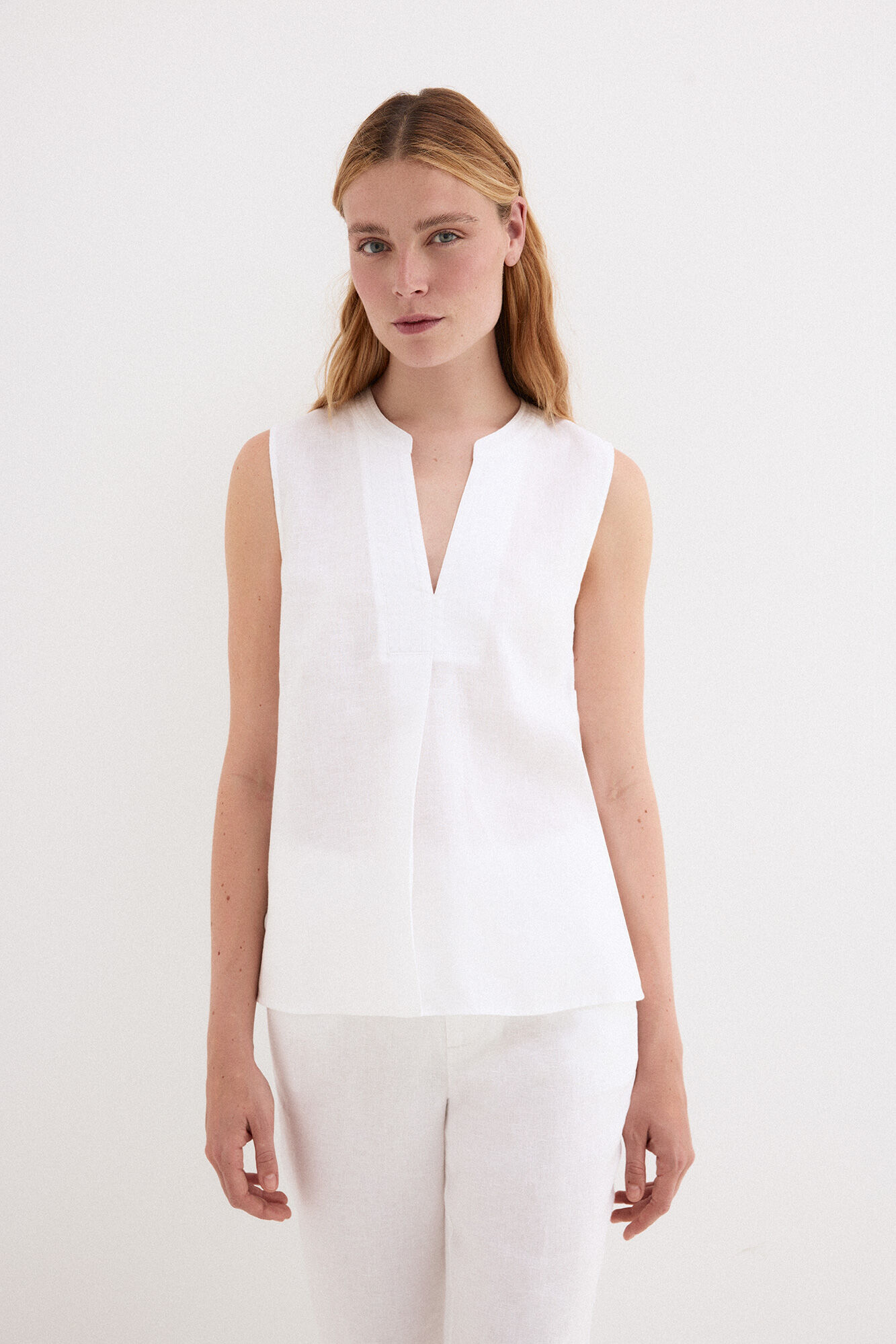 Pedro del Hierro Top liso lino