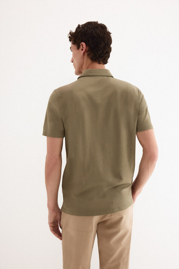 Pedro del Hierro Polo mercerizado Verde
