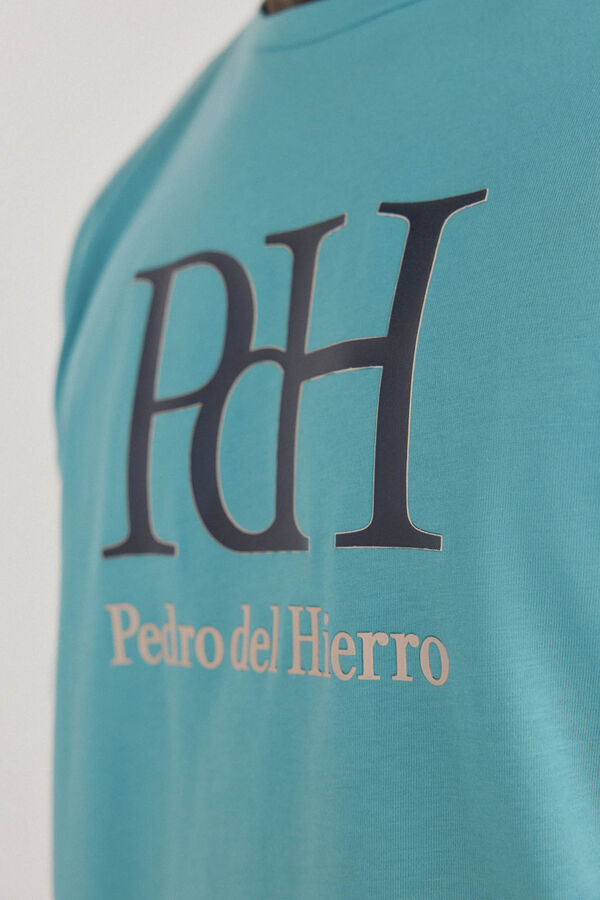 Pedro del Hierro Camiseta logo Turquesa
