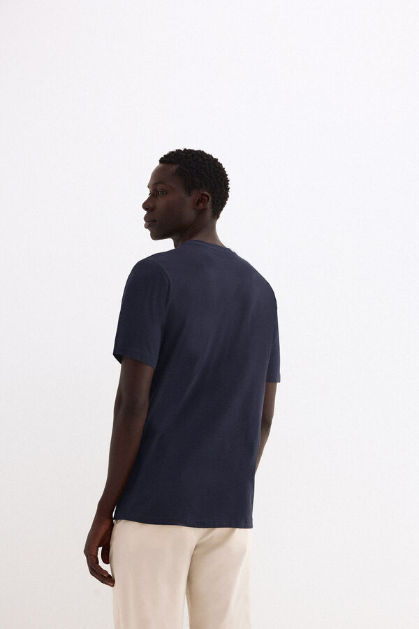 Pedro del Hierro Camiseta logo grande Azul