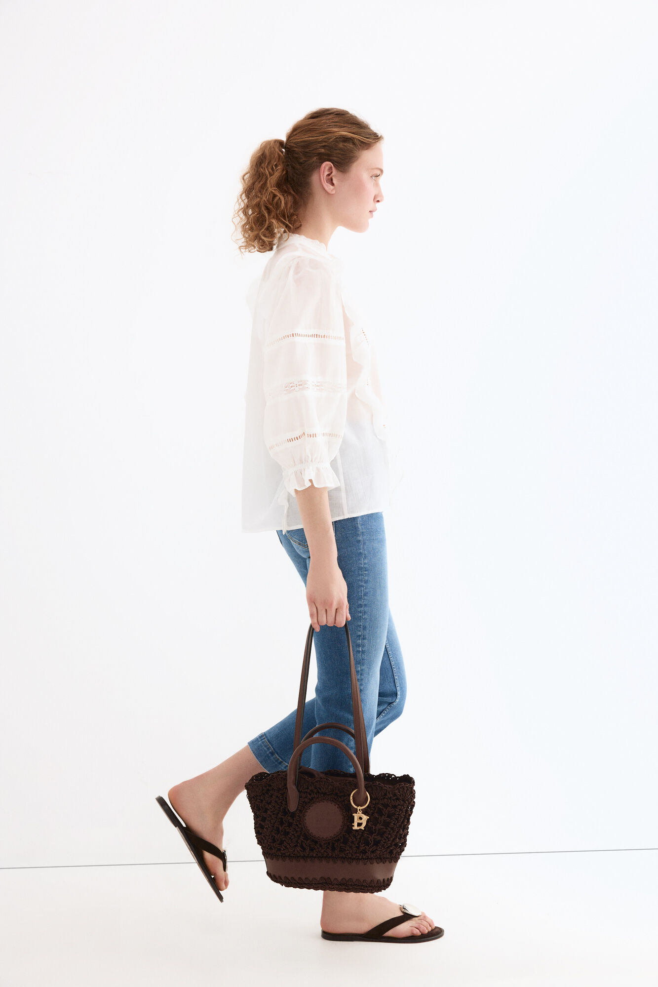 Pedro del Hierro Blusa rom&aacute;ntica volantes