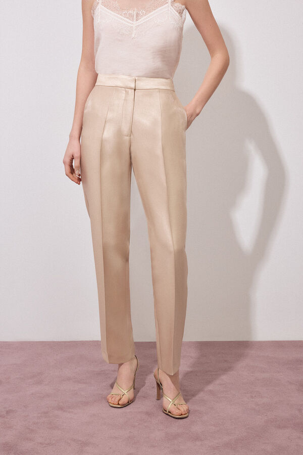 Pedro del Hierro Pantal&oacute;n smart dorado Amarillo