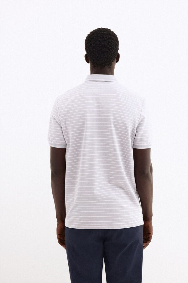 Pedro del Hierro Polo de rayas Gris