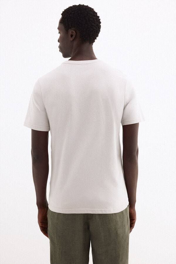 Pedro del Hierro Camiseta logo grande Gris