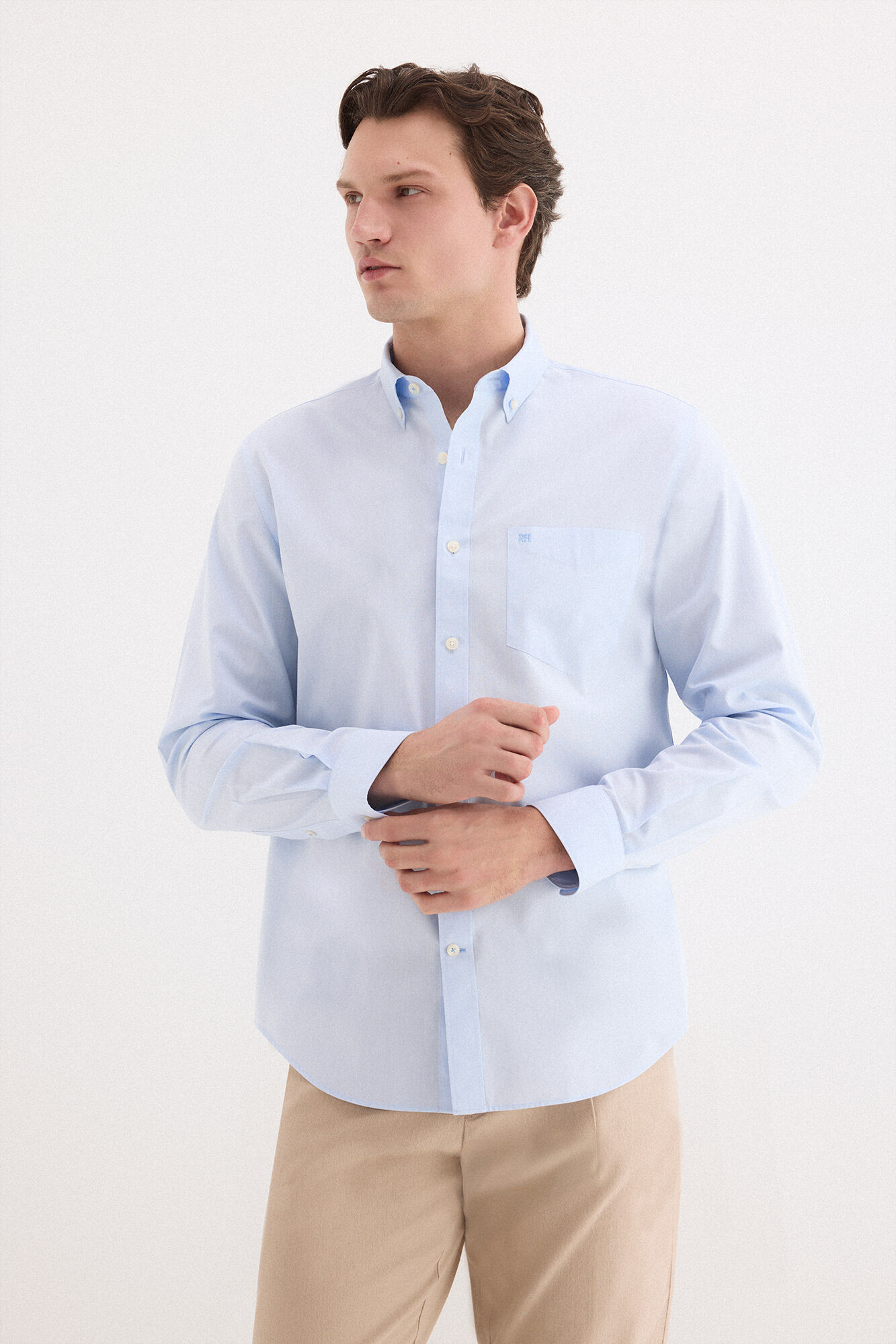 Pedro del Hierro Camisa non iron + antimanchas lisa
