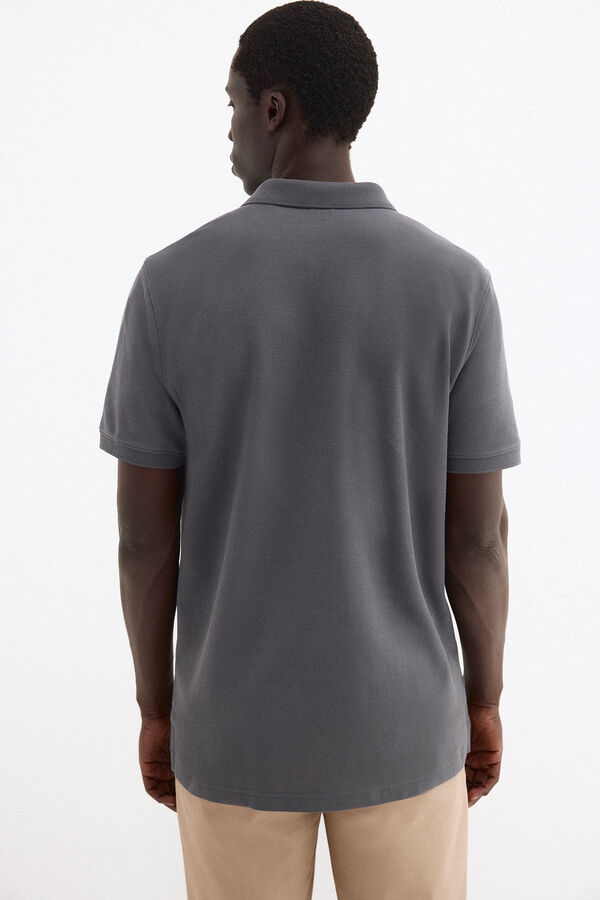 Pedro del Hierro Polo b&aacute;sico piqu&eacute; Gris