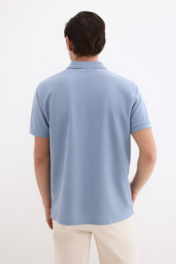 Pedro del Hierro Polo b&aacute;sico piqu&eacute; Azul