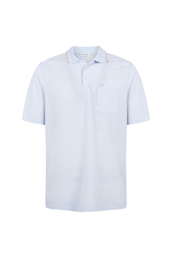 Pedro del Hierro Polo textura Azul