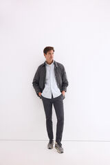 Pedro del Hierro Camisa popel&iacute;n labrado rayas Azul