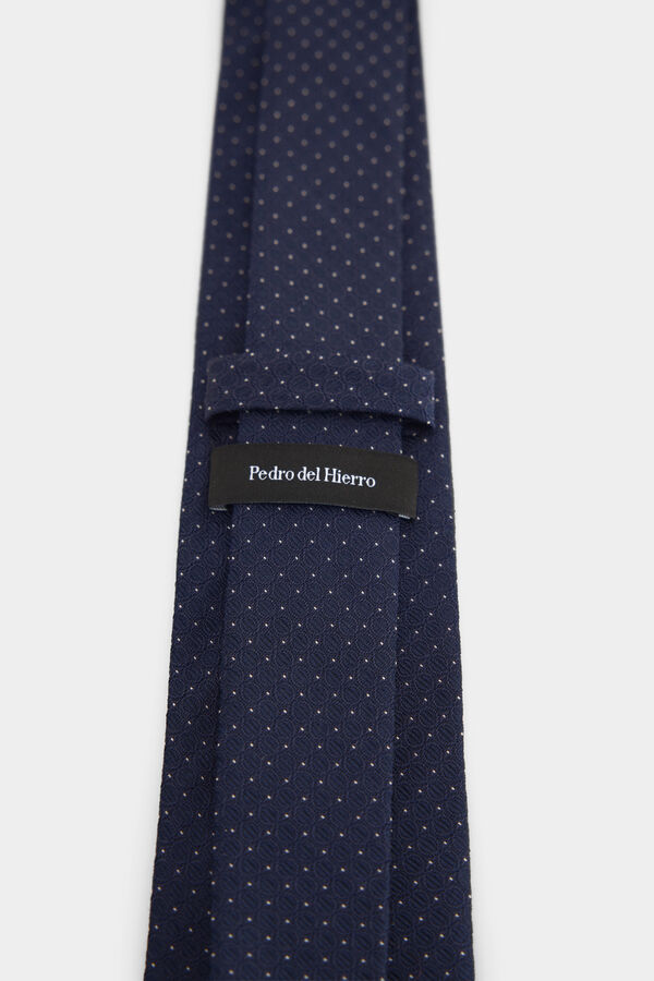 Pedro del Hierro Corbata seda natural Azul