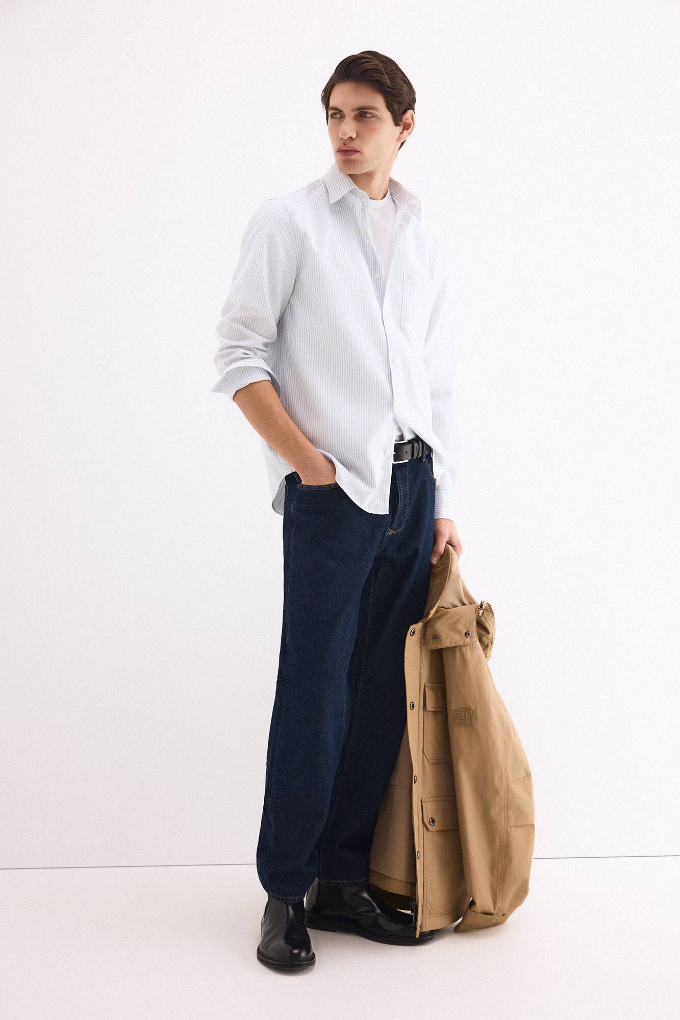 Pedro del Hierro Camisa non iron oxford rayas