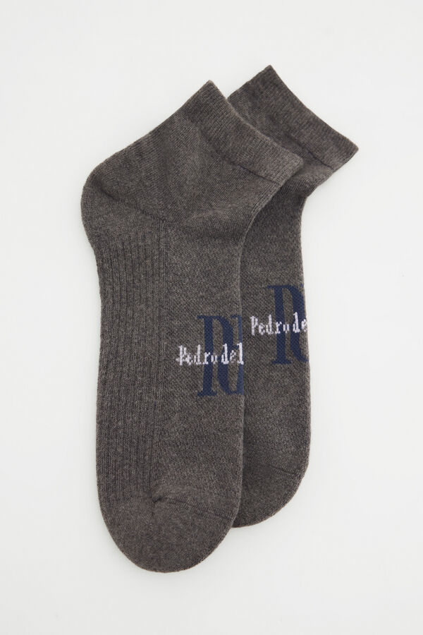Pedro del Hierro Calcet&iacute;n tobillero Gris