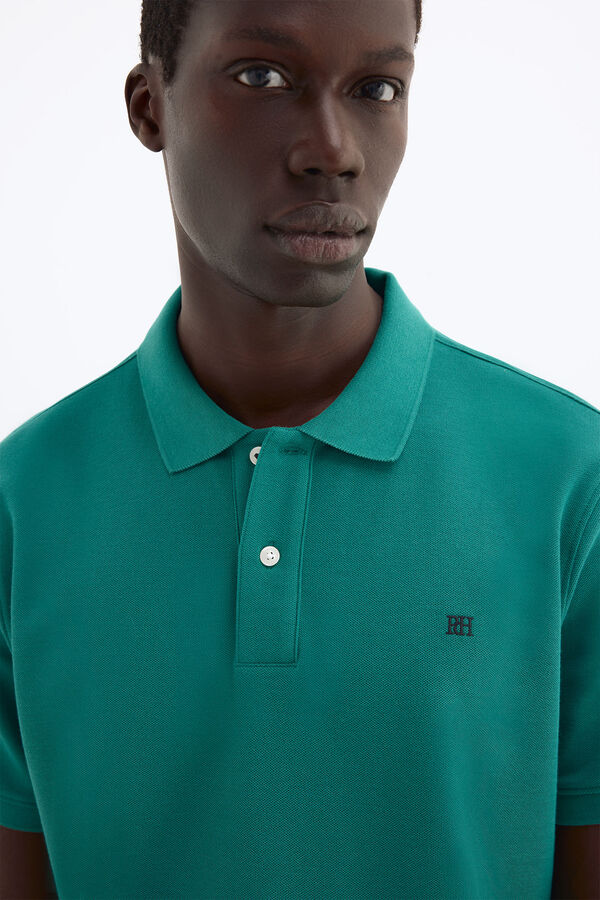 Pedro del Hierro Polo b&aacute;sico piqu&eacute; Verde