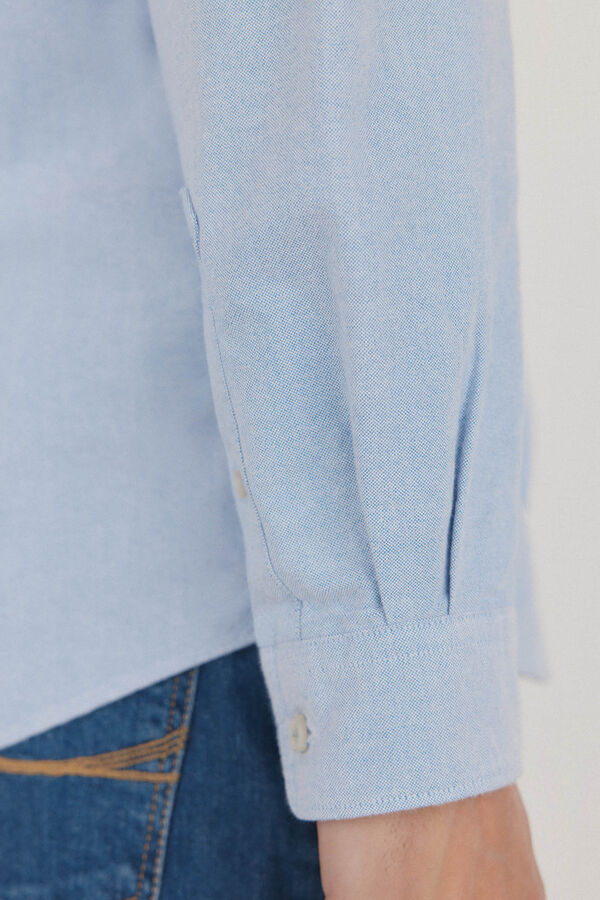 Pedro del Hierro Camisa iconic oxford lisa Azul