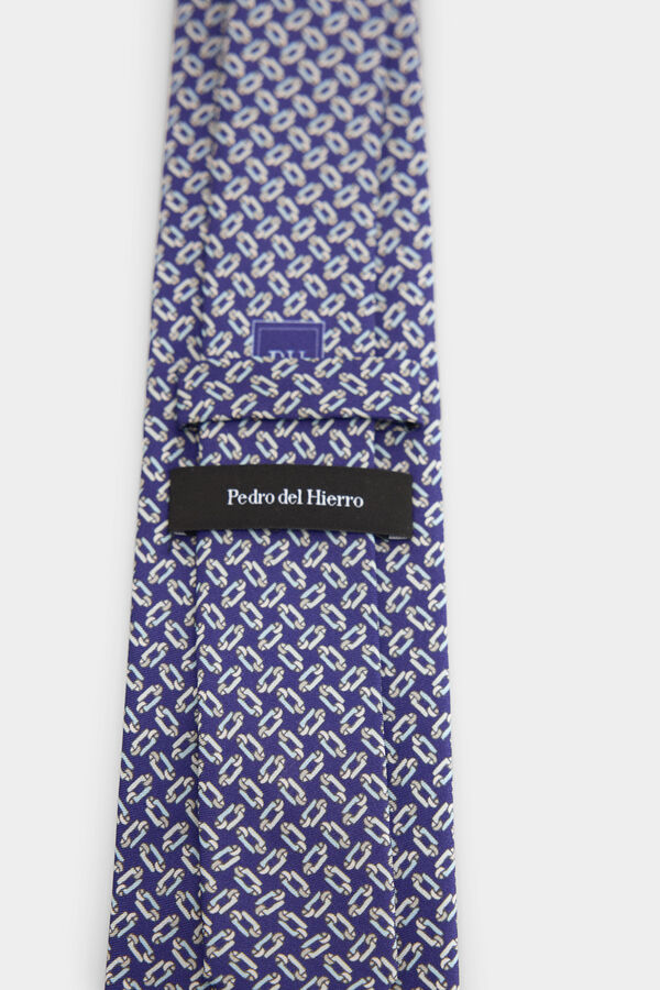 Pedro del Hierro Corbata seda natural Azul