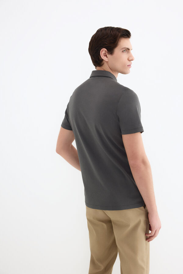 Pedro del Hierro Polo mercerizado Gris