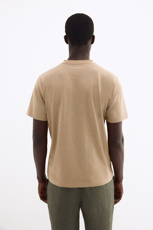 Pedro del Hierro Camiseta lisa Beige