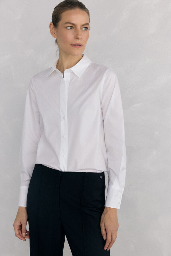 Pedro del Hierro Camisa b&aacute;sica de f&aacute;cil planchado Blanco