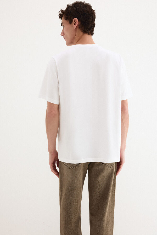 Pedro del Hierro Camiseta logo Blanco