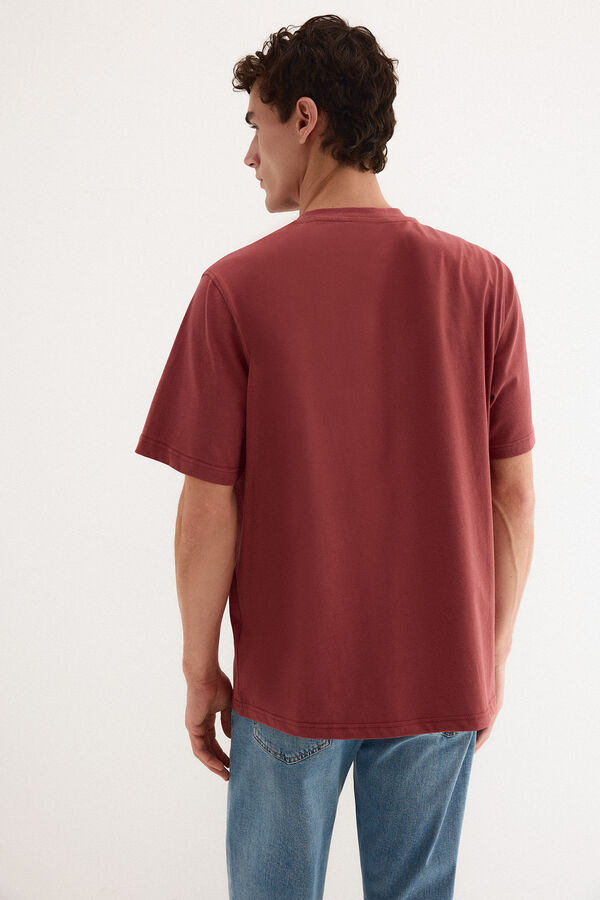 Pedro del Hierro Camiseta logo Burdeos