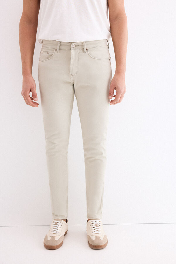 Pedro del Hierro Pantal&oacute;n 5 bolsillos slim Gris