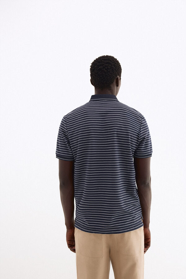 Pedro del Hierro Polo de rayas Azul