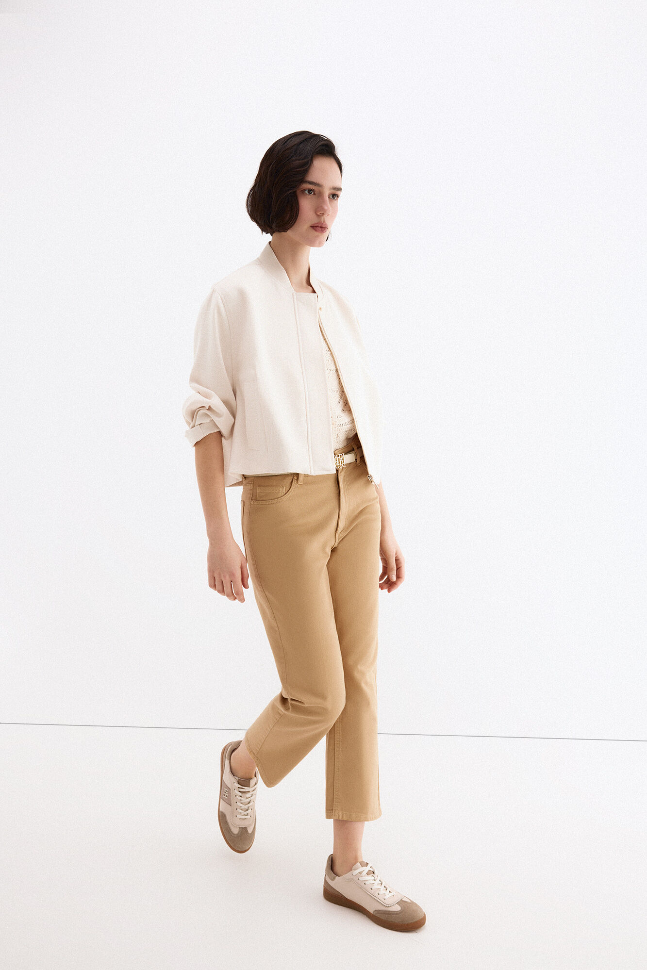 Pedro del Hierro Jeans capri rectos b&aacute;sicos